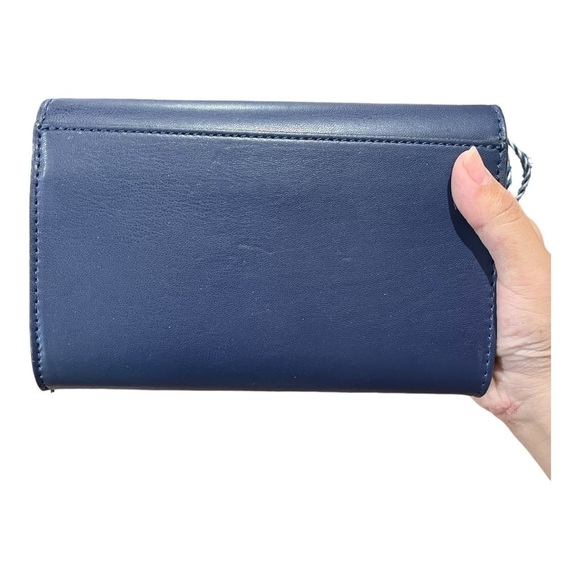 draper James navy daisy handbag purse clutch without strap - Picture 7 of 7